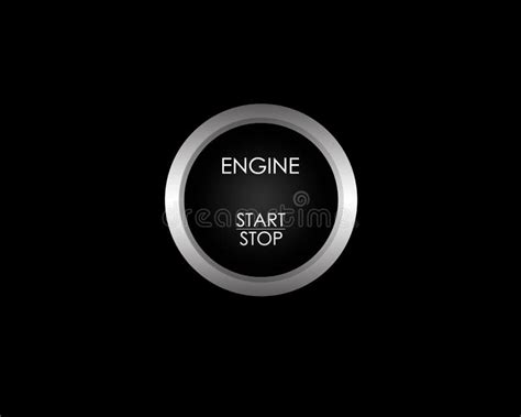 Car Engine Start And Stop Button Stock Illustration Illustration Of