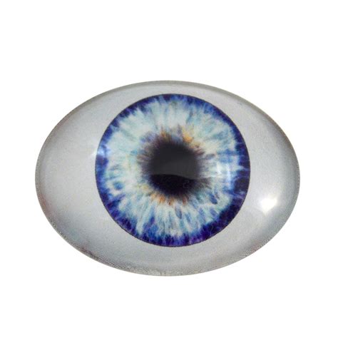 Blue Doll Oval Glass Eyes Handmade Glass Eyes