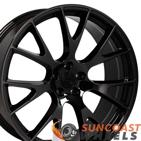 22 Fits Dodge Ram Srt Style Replica Wheel Black Chrome 22x10 Suncoast Wheels High Quality