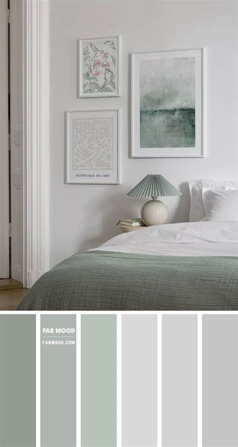 20 Best Bedroom Colour Combination Ideas Light Grey Bedroom With Sage