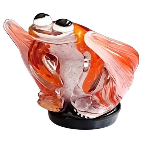 Murano Glass Frog Sculpture Paperweight For Sale At 1stdibs