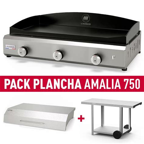 Pack Plancha Amalia Inox Gaz Le Marquier