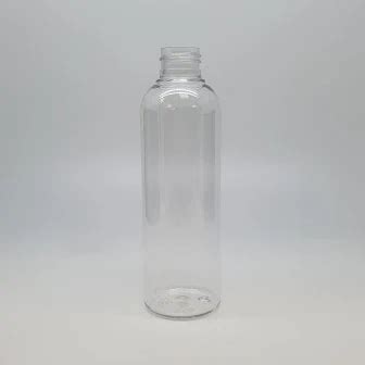 Ml Tall Clear Boston Pet Bottle With Black Pp Screw Cap Pack Size