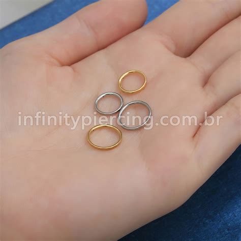 Piercing Argola Segmento Articulado A O Cir Rgico Detalhado Infinity