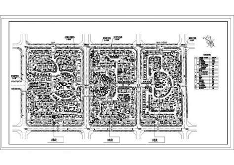 某住宅小区cad总平面投标方案图住宅小区土木在线