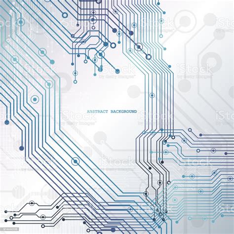 電路板 技術背景向量插圖向量圖形及更多主機板圖片 主機板 互聯網 光 Istock