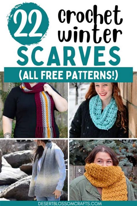 BEST Crochet Winter Scarf Patterns (All Free!)