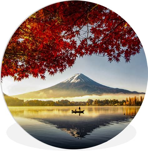 Wall Circle Wall Circle Indoor Reflet Du Mont Fuji Dans Un Lac