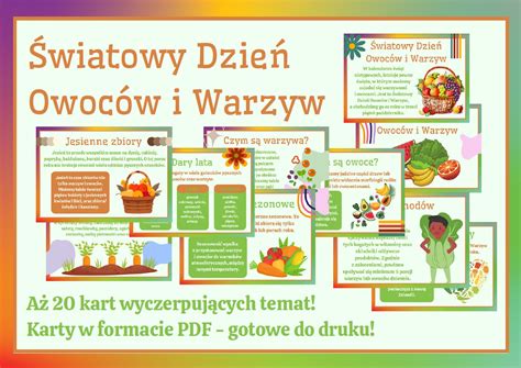 Wiatowy Dzie Owoc W I Warzyw Gazetka Szkolna A Kart