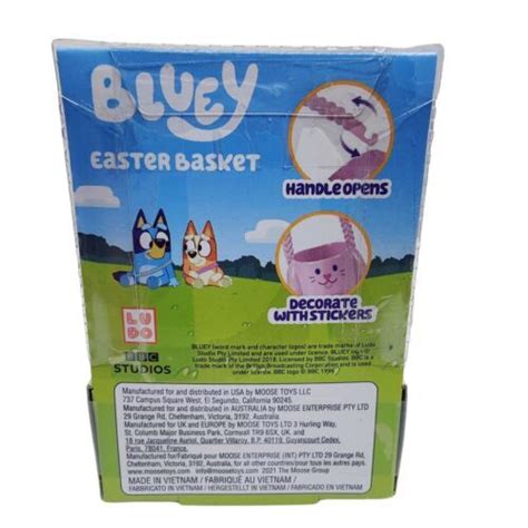 Disney Bluey Cartoon Bluey Bingo In Figures Mini Easter Baskets