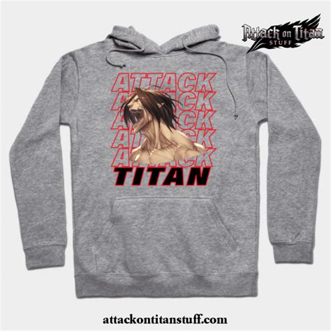 Eren Jaeger Titan Scream Hoodie Attack On Titan Stuff