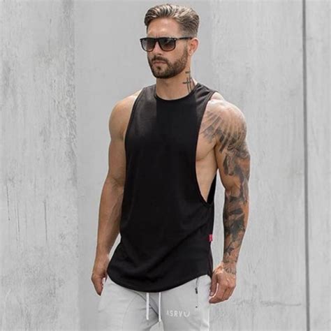 Tops Type Tank Tops Gender Men Pattern Type Patchwork Collar O Neck Fabric Type Broadcloth