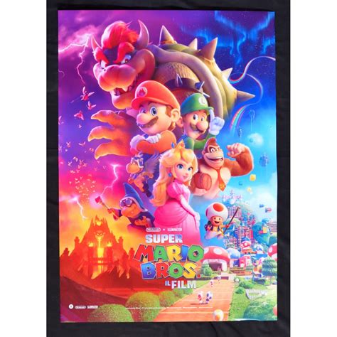 Manifesto SUPER MARIO BROS Il Film Nintendo Princess Peach W13