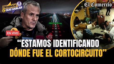 PERÚ CAOS EN AEROPUERTOS POR CORTOCIRCUITO EN EL JORGE CHÁVEZ DE