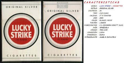 Lucky Strike Silver Caja Dura Original Silver 2004 Venezuela 7590 3299