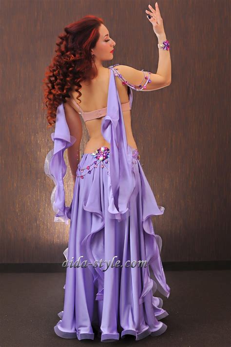 Purple Belly Dancing Costumes Aida Style