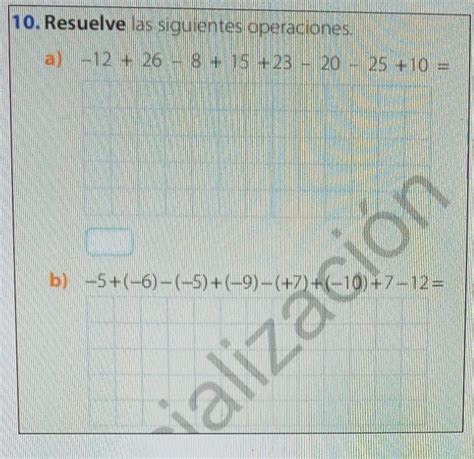 Resuelve Las Siguientes Operaciones Doy Puntos Ayuda Por Fis Es