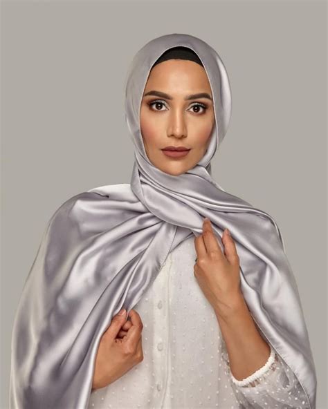 The Lux Satin Hijab Silverlite Um Anas Islamic Clothing Hijabs