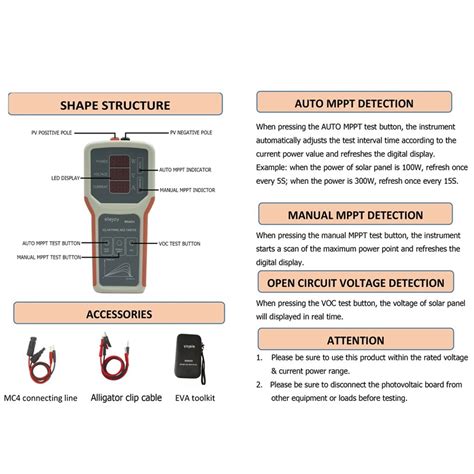 Ws A Photovoltaik Panel Netzteile Multimeter Solarpanel Mppt Tester