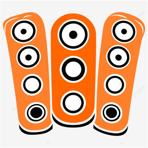 Gráfico De Altavoces De Color Naranja Vector PNG dibujos Altavoz