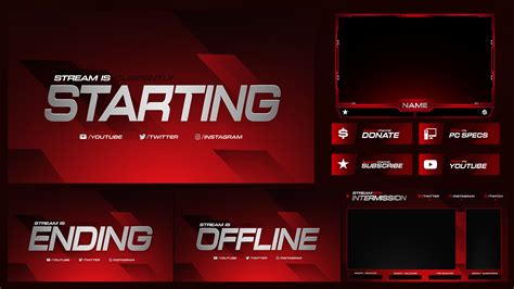 Full Stream Overlay Pack Template Download on Behance