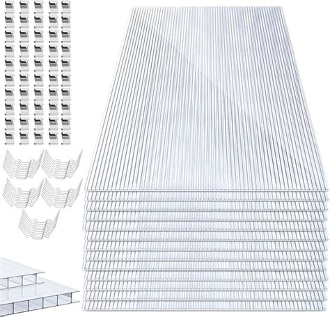 Herrselsam 14x Polycarbonat Hohlkammerstegplatten 60 5 X 121cm