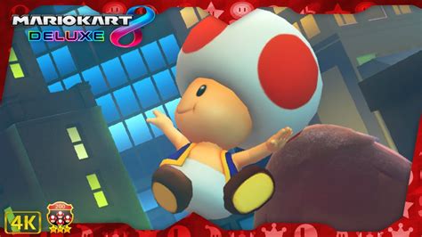 Mario Kart 8 Deluxe Dlc ⁴ᴷ Cherry Cup 200cc 3 Star Rank Toad Gameplay Youtube