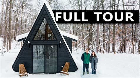 Sqft Modern Tiny A Frame Prefab Cabin Den A Frame Weekender Tour