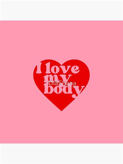 I Love My Body Words Typography Mental Health Quotes Sticker For Sale