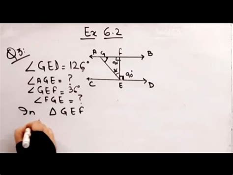 In Figure 6 30 AB Parallel To CD EF Perpendicular To CD And Angle GED