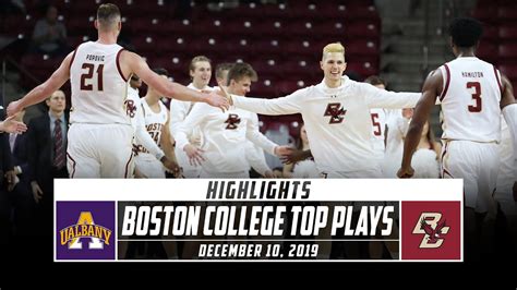 Boston College Basketball Top Plays Vs Albany 2019 20 Stadium