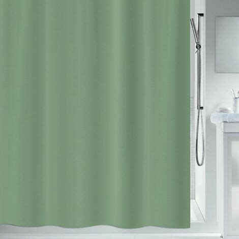 Rideau De Douche PEVA BIO 180x200cm Vert Basil Spirella