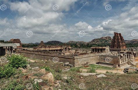 The Ruins of Vijayanagara are the Former Capital of the Vijayanagara Empire. India. Stock Photo ...