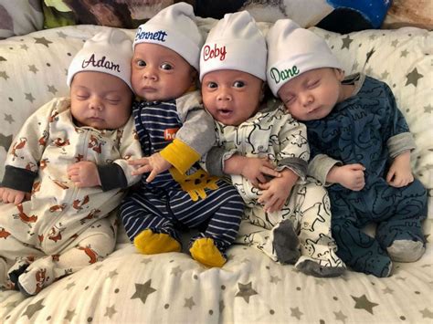 ‘Life-changing’ surprise of quadruplets nearly doubles family in size ...