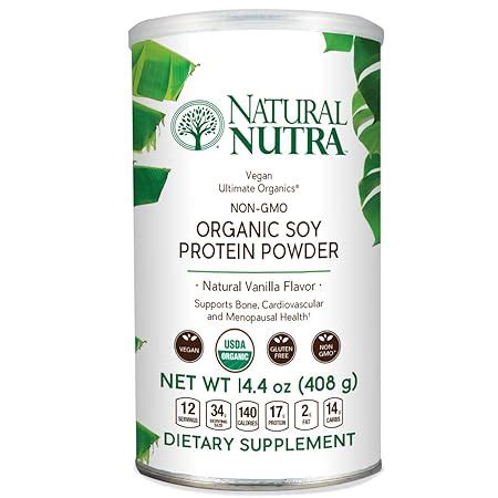 Amazon Natural Nutra Organic And Vegan Plant Based Soy Protein