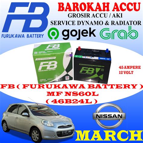 Jual Aki Mobil Nissan March Fb Furukawa Battery Mf Ns L B L