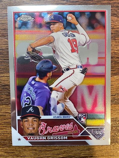 2023 Topps Chrome Vaughn Grissom Rookie 48 Atlanta Braves EBay