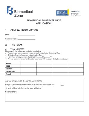 Fillable Online Biomedicalzone Apply Biomedical Zone Biomedicalzone