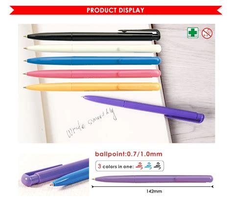 Foska Promotional Multicolor Ballpoint Pen Ball Pen Plastic Custom Logo