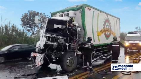 Un Muerto Y Dos Heridos En Un Accidente Registrado En La Vía Machala