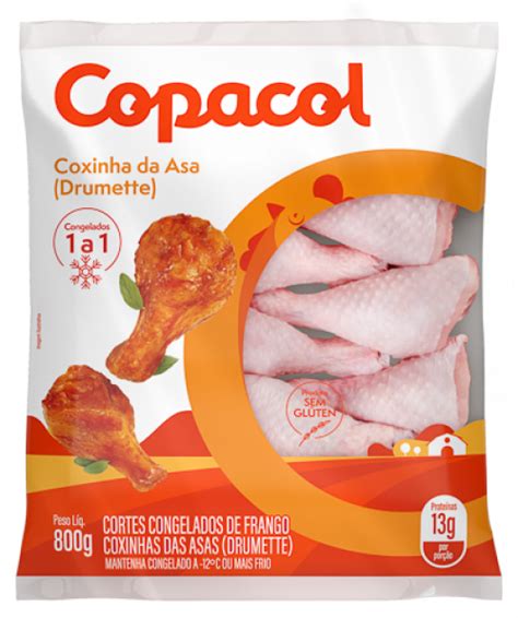 Copacol Produtos Coxinha Da Asa Congelada IQF 800g