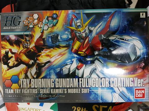 HG Try Burning Gundam Full Color Coating Version Hobbies Toys