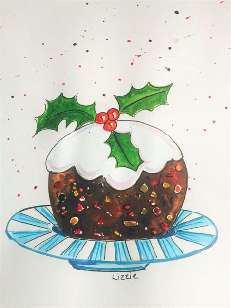 Christmas Pudding By Elizabethclarkdesign On Etsy Christmas Pudding