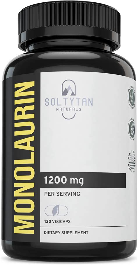 Amazon Solaray Monolaurin Mg Immune Support Supplement From