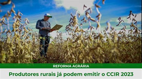 Produtores rurais já podem emitir o CCIR 2023 YouTube