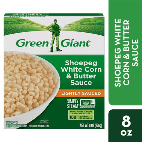 Green Giant Simply Steam Shoepeg White Corn Butter Sauce Lightly