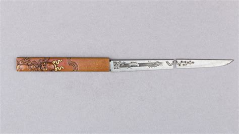 Knife Handle Kozuka With Blade Japanese The Metropolitan Museum