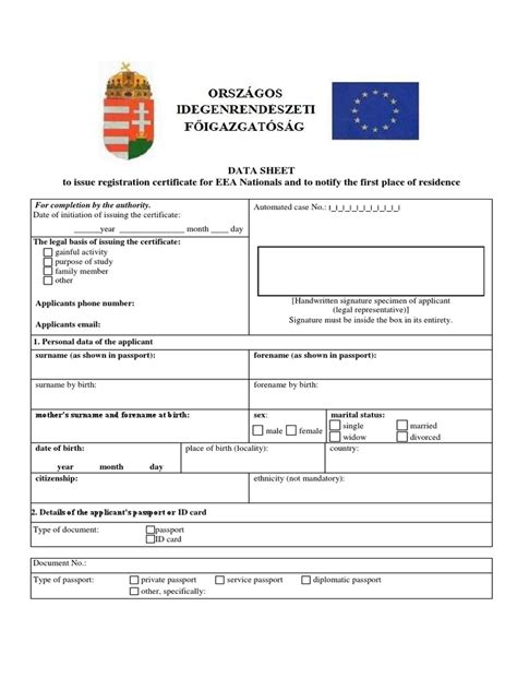 Registration Certificate For EEA Nationals | PDF | Identity Document ...