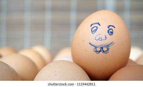 Funny Drawing Faces On Eggs Stock Photo 1119442811 | Shutterstock