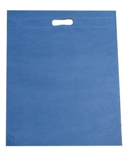 Plain Sky Blue D Cut Non Woven Bag For Shopping At Rs 165 Kg In